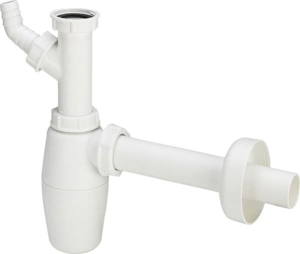 Siphon för diskho - siphon för handfat Viega - 703349 - Flask-siphon 5/4DN32 vit ()'''