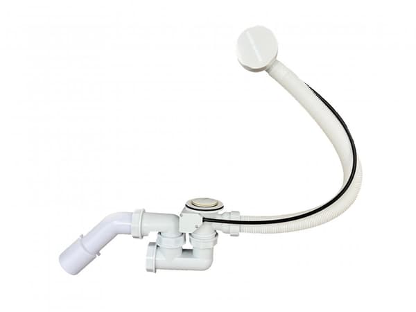 Universal automatisk badekarssifon TADYCH hvid
