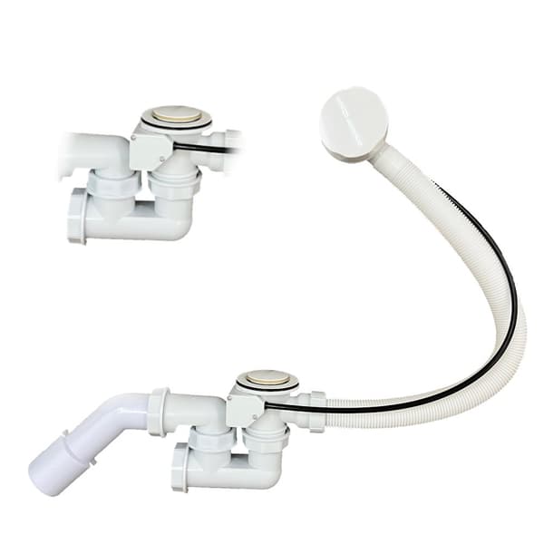 Universal automatisk badekarssifon TADYCH hvid