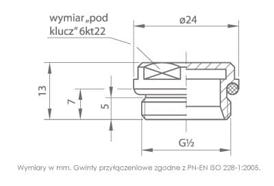 1/2” patterin sokkotulppa, nikkelöity messinki