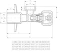 Miniatyrbillede 2 af 2: Kromvinkel-svampeventil 1/2"x3/8"
