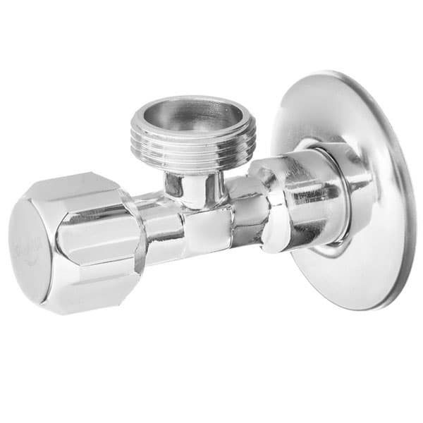 Krominen kulmaventtiili sienipäällä 1/2"x1/2"
