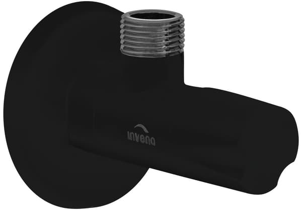 Sort vinkelafspærringsventil 1/2"x1/2"", keramiske hoveder