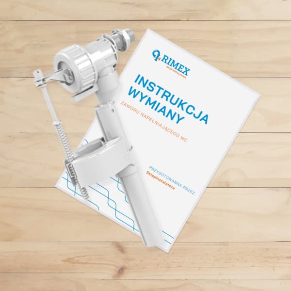 3/8 Huuhteluventtiili sivulle WC UNIVERSALille + kuvalliset ohjeet