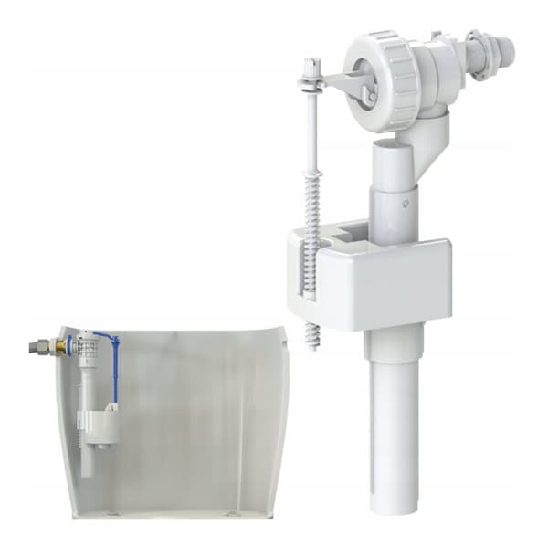 3/8 Huuhteluventtiili sivulle WC UNIVERSALille + kuvalliset ohjeet
