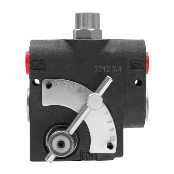 Hydraulisk Flow Kontrolventil, Justerbar Variabel Flowhastighed, Holdbar Støbejernskonstruktion, Maksimal Flowhastighed 30 GPM