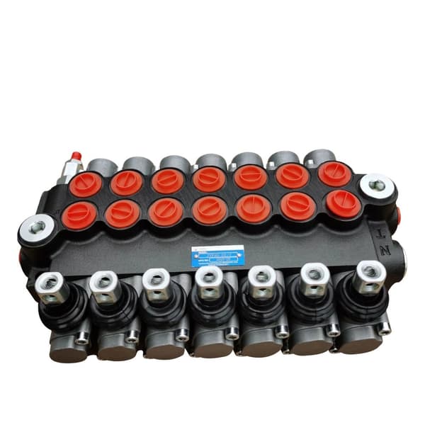 Hydraulisk Håndbetjeningsventil, 3600 PSI Tryk, 60 l/min Flow Rate, 7 Funktionelle Kontroller