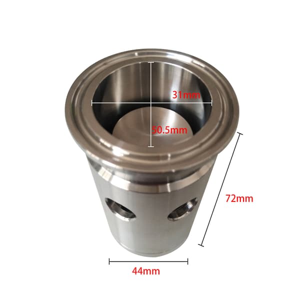 Sikkerhedsvakuumventil, 2 Bar Indstillingstryk, 1,5" Tri Clamp Forbindelse