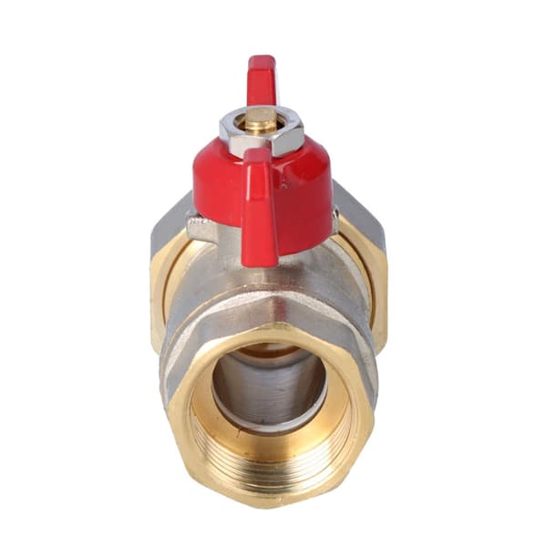 Forniklet standard kugleventil med pakdåse, PN16, 3/4 tommer PN16 med butterfly, N-SCREW version, 16 bar/120C