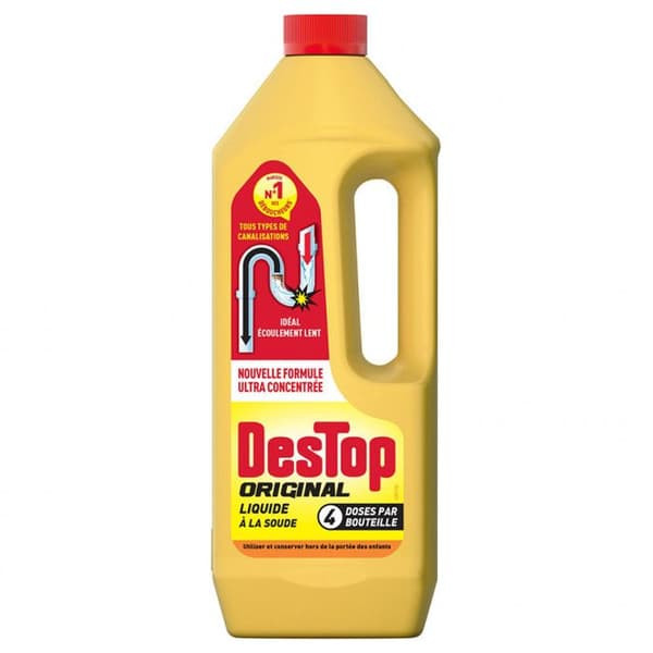 Liquid Unblocker - Destop - 4 doser - Koncentrerad formel för att lösa upp allt organiskt material