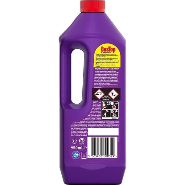 Gel Express Unblocker - DESTOP - 950ml flaska - Verkar snabbt på djupa blockeringar