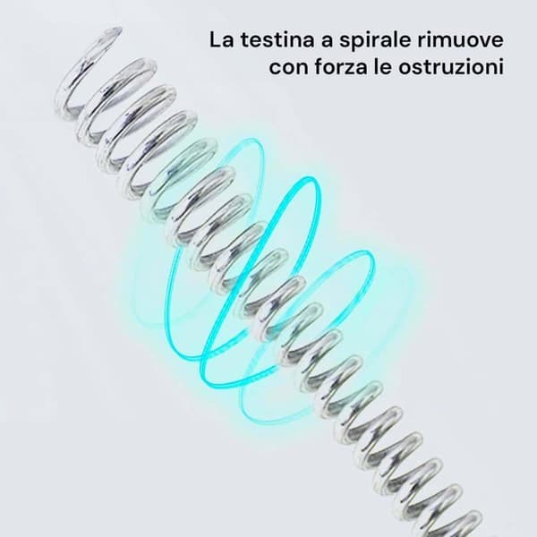 Avlare - furet - sugpropp Avilia - ND - Spiral rensrör Avlare för rör, Grå