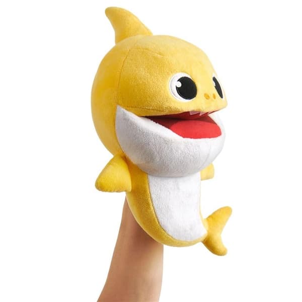 Baby Shark Hand Puppet with Sound Baby Shark Yellow