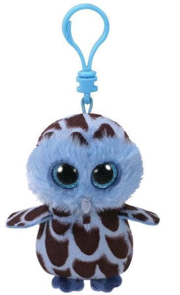 TY BEANIE BOOS YAGO - niebieska sowa 8,5cm - Clip