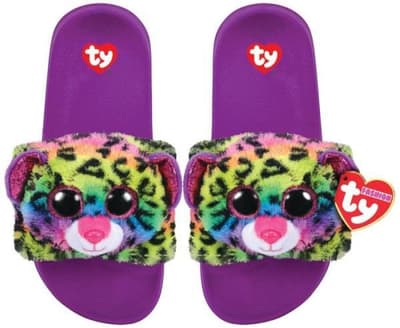 TY GEAR kapcie DOTTY - kolorowy lampart roz. S (28-31) 95404 TY