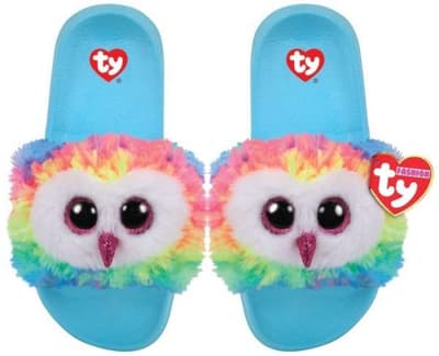 TY GEAR kapcie OWEN - kolorowa sowa roz. M (32-34) 95433 TY