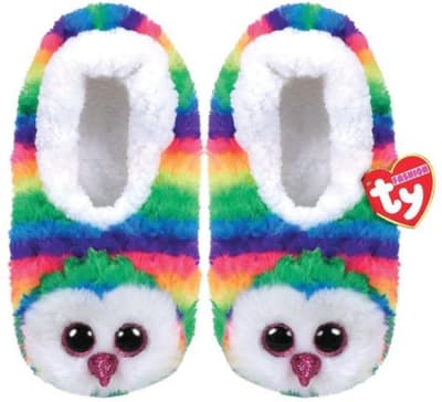 TY GEAR pantofle OWEN - kolorowa sowa roz. S (28-31) 95303 TY