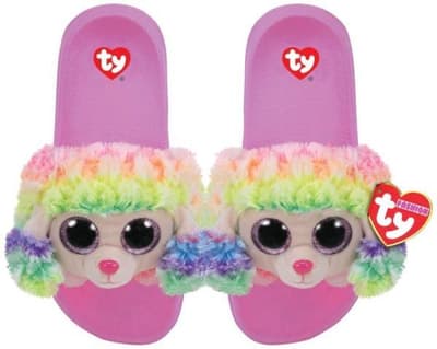 TY GEAR kapcie RAINBOW - kolorowy pudel roz. M (32-34) 95435 TY