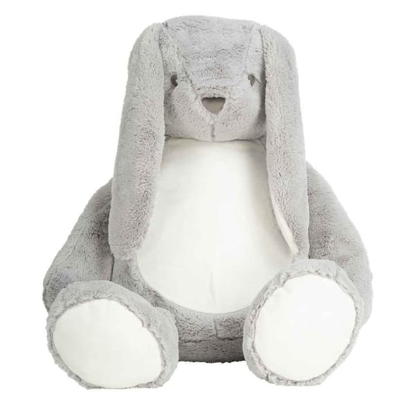 Mumbles Zippie Bunny Plyschdjur Grey/White One Size