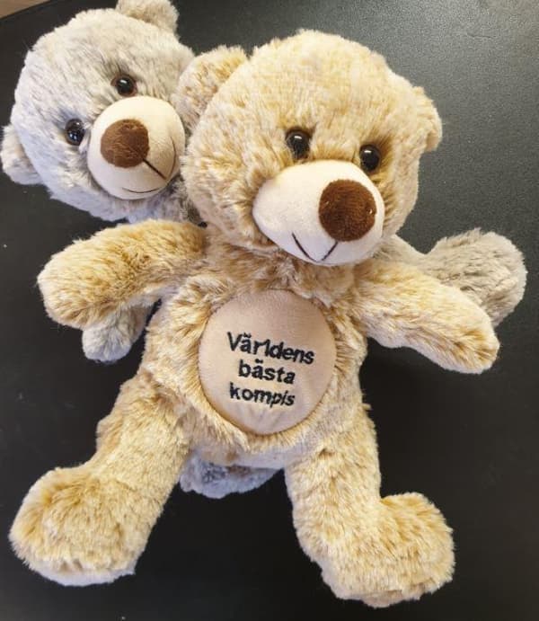 Bamse Verdens bedste ven Grå 20 cm