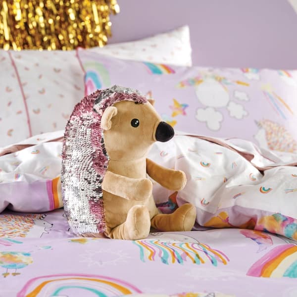 Linen House Childrens/Kids Happy Hedgehog Plush Toy