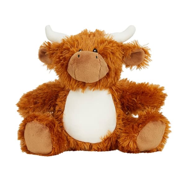 Mumbles Highland Cow Teddy Bear Brown One Size