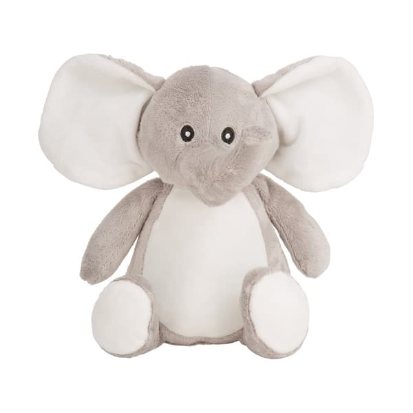 Mumbles Printme Elephant Plush Toy Grey 26cm