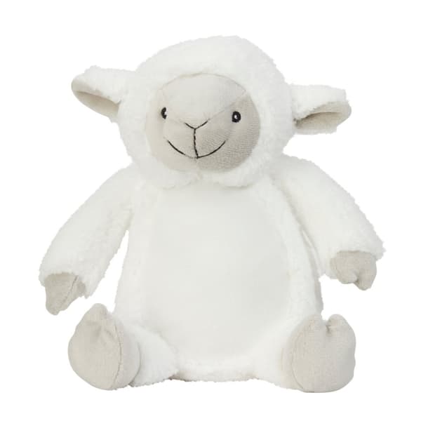 Mumbles Printme Lamb Plush Toy Cream 26cm