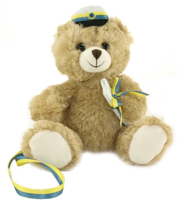 Student Nalle Beige 18 cm band ingår