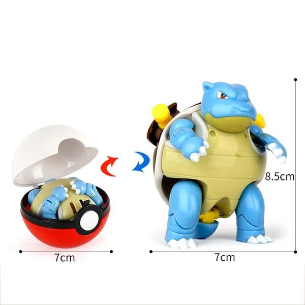 Pokemon Äkta Original Deformation Leksaker Anime Lucario Figur Pikachu ...