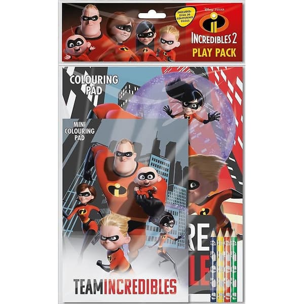 Incredibles 2 Colouring Set (Pack Of 6) Multicoloured One Size