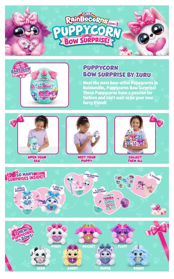 Rainbocorns Puppycorn Bow Surprise