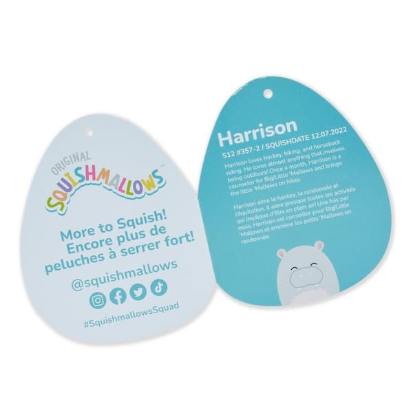 Squishmallows 30cm Harrison Hippo