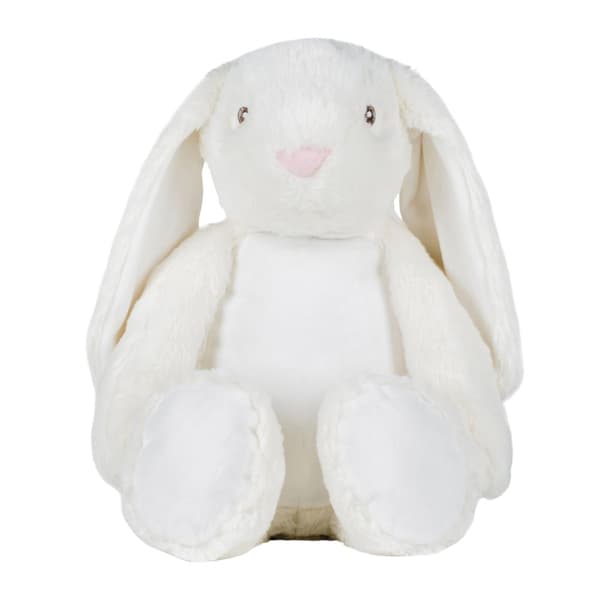 Mumbles Zippie Bunny Teddy Bear Cream One Size