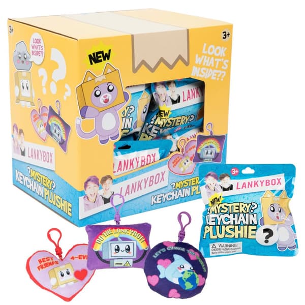 Lankybox Mystery Plushie Clip on