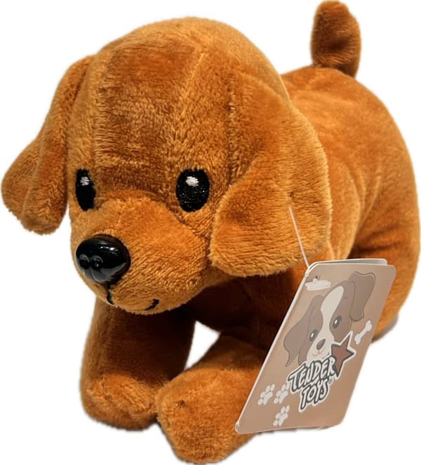 Hund Mjukis 6 olika färger 14 cm