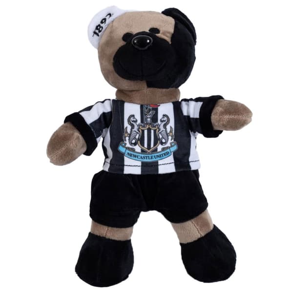 Newcastle United FC Super Fan Bear Plush Toy Black/White/Blue One Size
