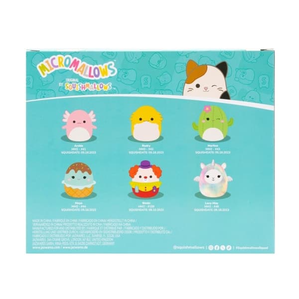 Squishmallows Micromallows 6-pack Archie & Friends