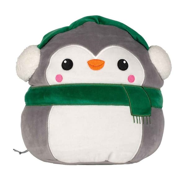 Mumbles Squidgys Penguin Plush Toy Grey/White One Size