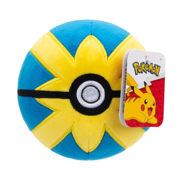 Pokemon Plush Pokeboll Mjukdjur 10cm Quick Ball