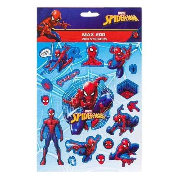 200st Spiderman Sticke . 4 Ark