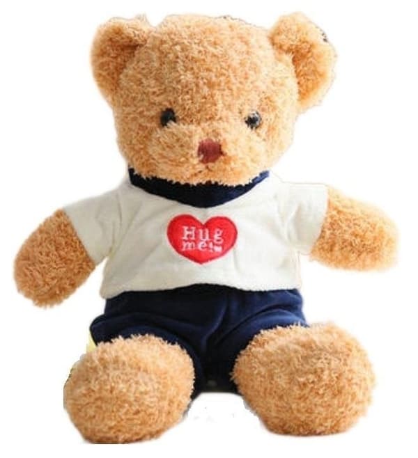 Hug ME! Nallebjörn m Söta Kläder . 30cm . Alla hjärtans dag