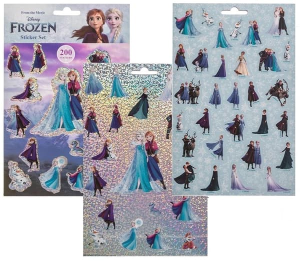 200st Frozen Klistermärken . 4 Ark