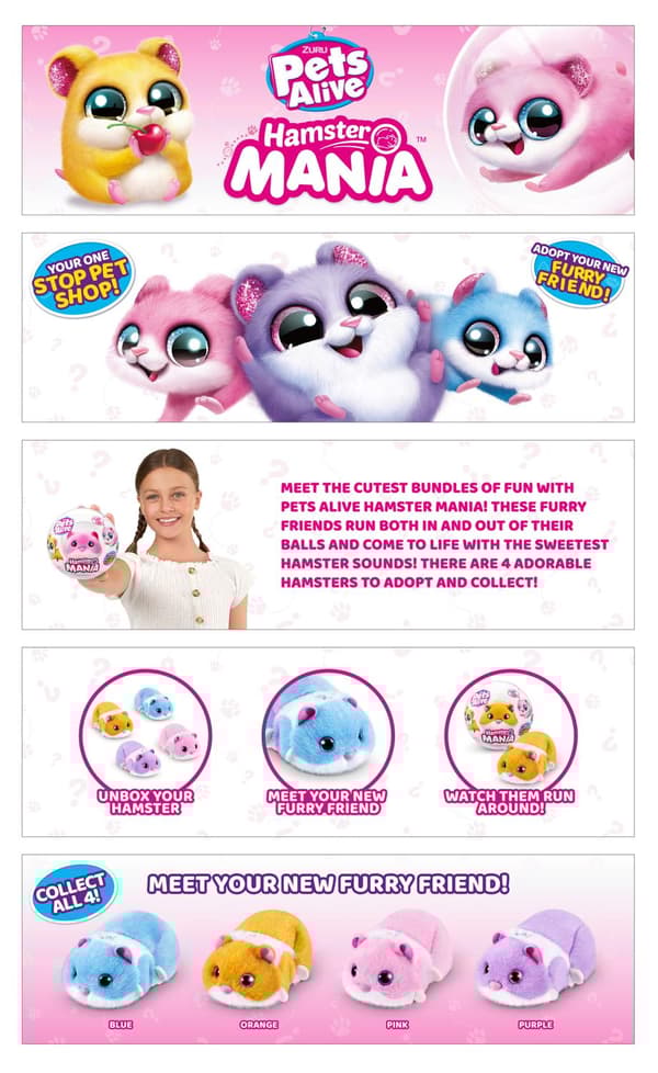 Pets Alive Hamster Mania blå