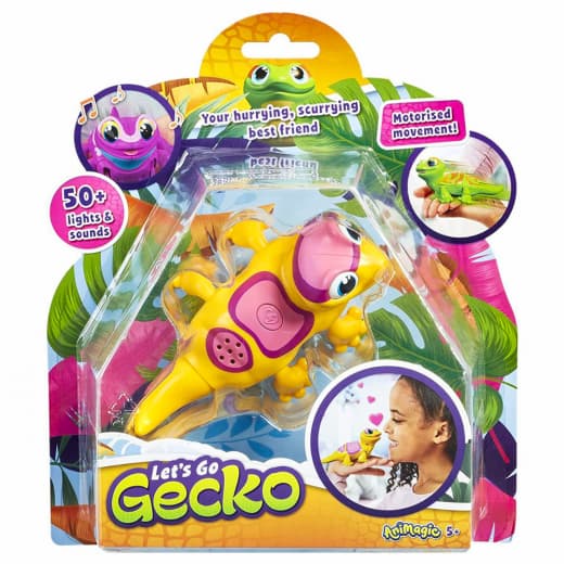 Animagic Lets Go Gecko - Yellow