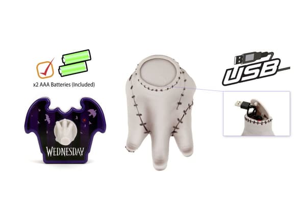 Jada Toys Wednesday Thing, Radiostyrd Hand, 18 cm