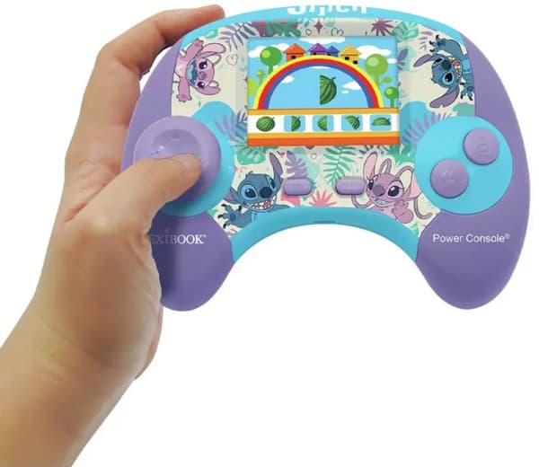 Lexibook Power Console® Stitch pedagogisk håndholdt tospråklig talende konsoll (JCG100Di1)