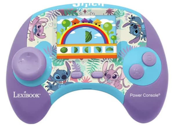 Lexibook Power Console® Stitch pedagogisk håndholdt tospråklig talende konsoll (JCG100Di1)