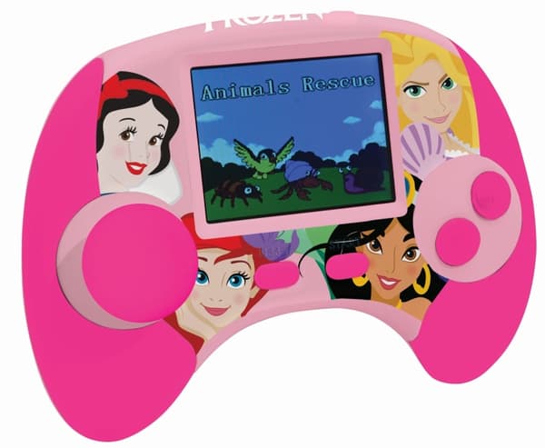Lexibook Disney Princess pedagogisk håndholdt tospråklig konsoll med LCD-skjerm (JCG100DPi1)