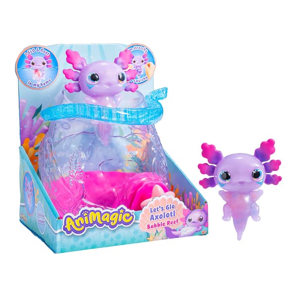 Animagic Lets Glo Axolotl - Bubble Reef